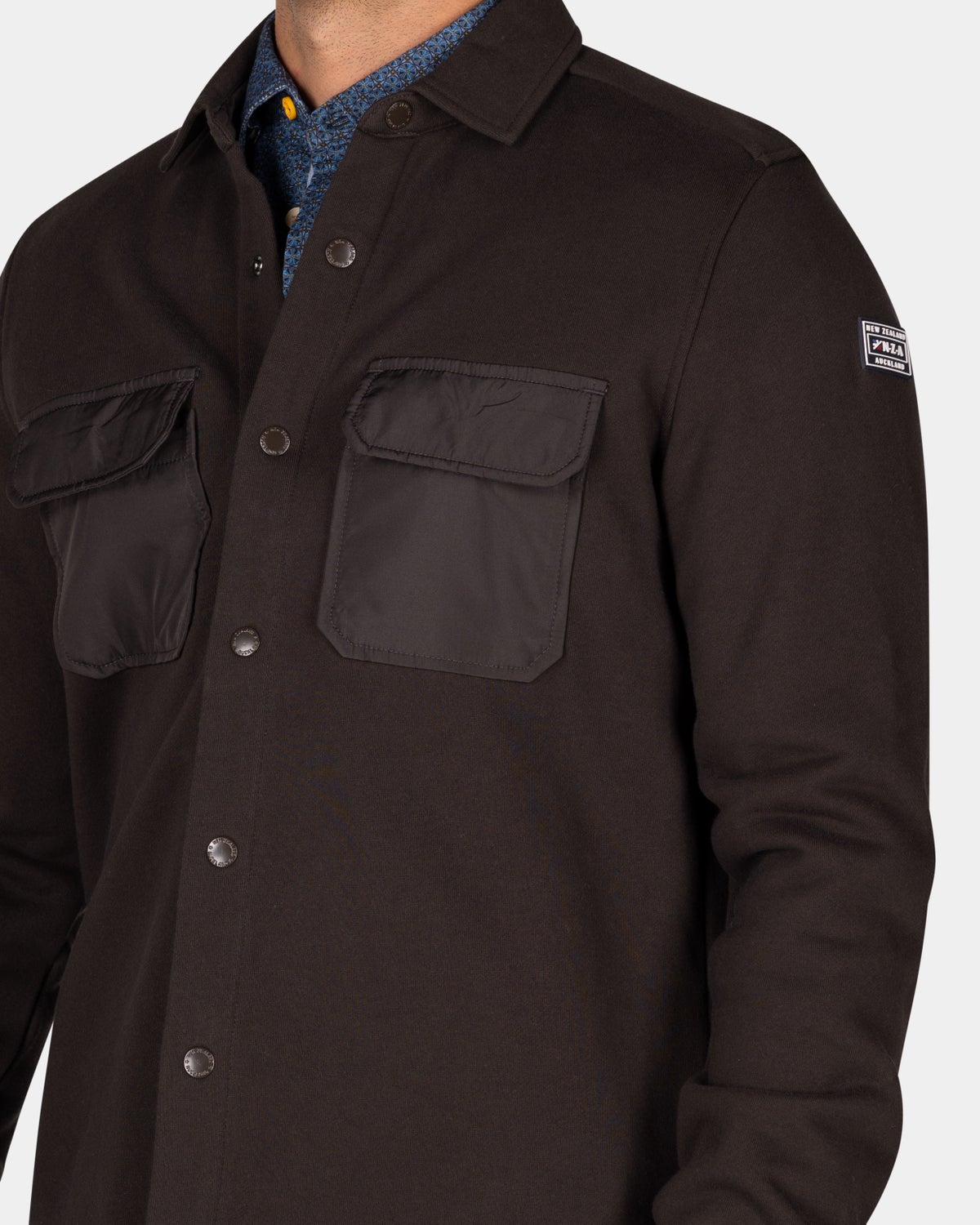 Dark brown fleece overshirt - Dark Mocca