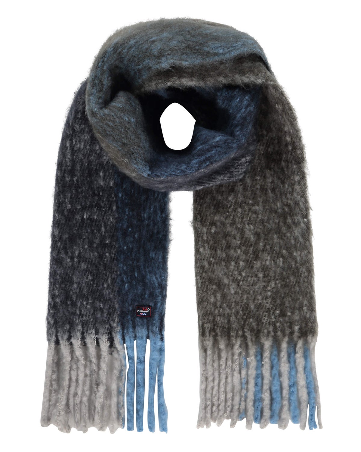 Flannel woven scarf Ettrick - Blue Multicolour