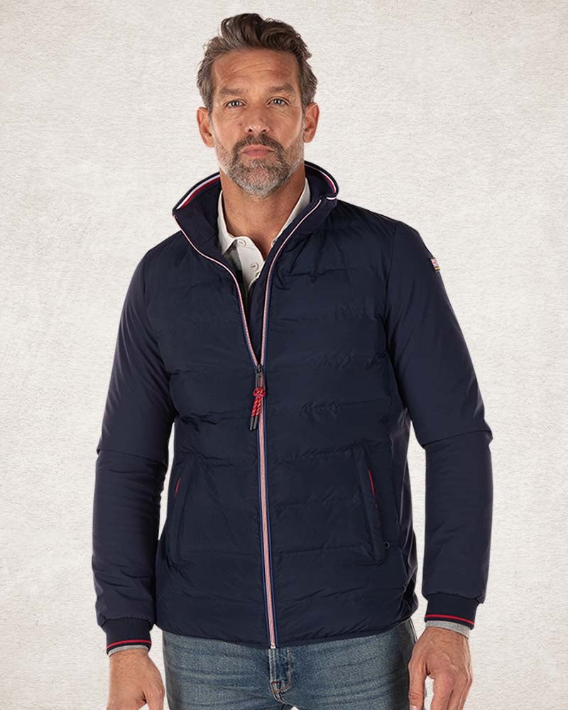 Padded solid coloured jacket - Pitch navy