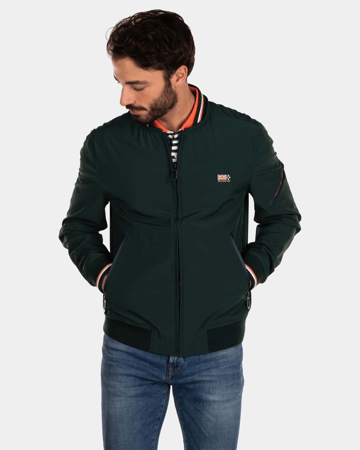 Softshell stretch bomberjack - Dark Pine