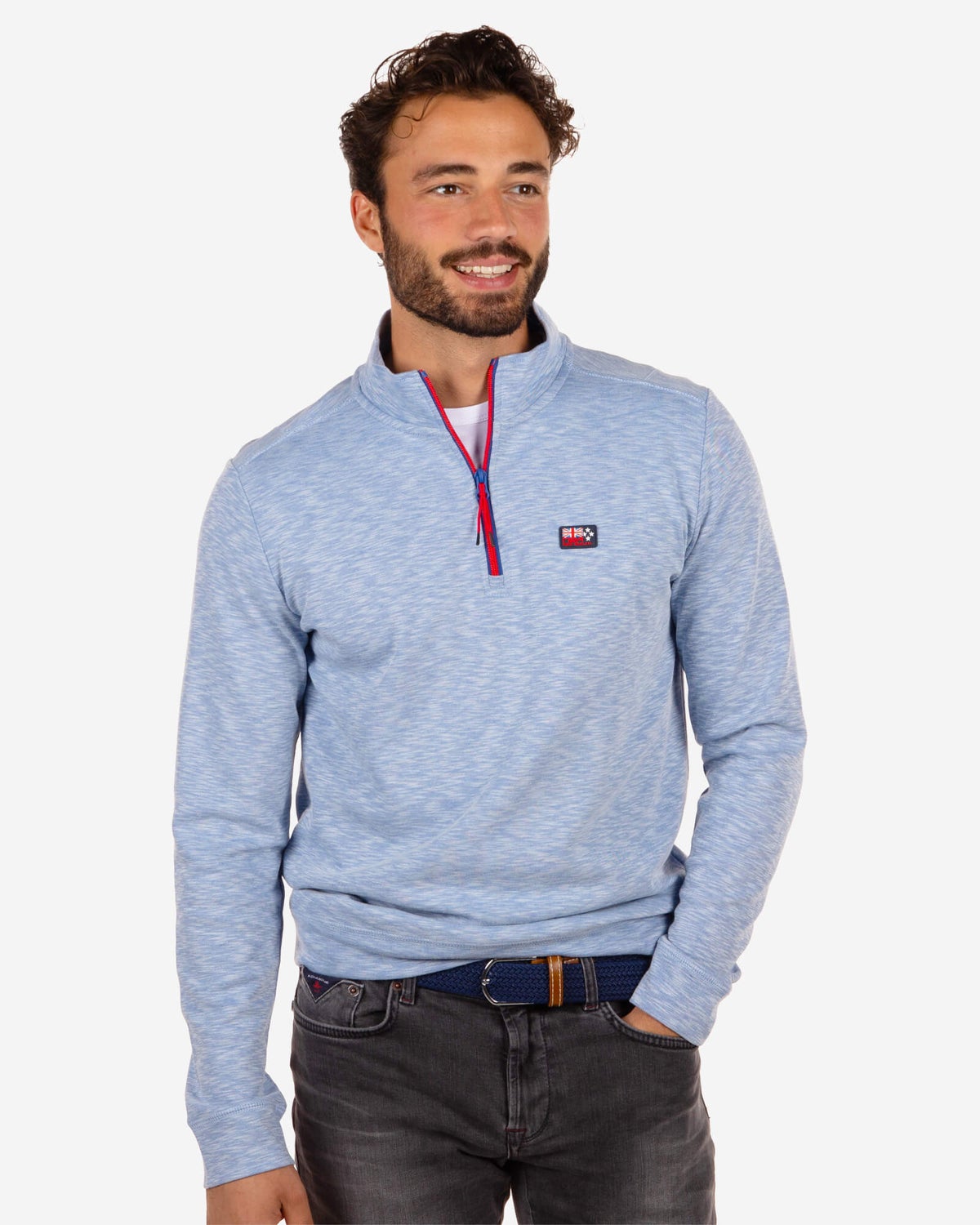 Pull avec fermeture éclair Troup - Blizzard Blue