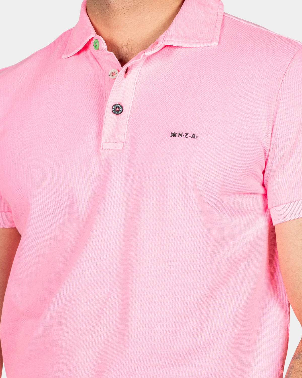 Polo liso de algodﾗn - Bright Pink