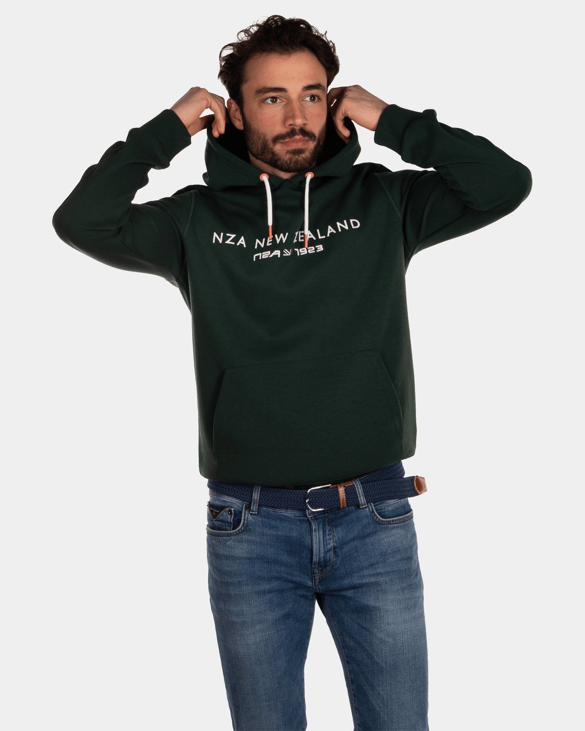 Hoodie mit Logo - Dark Pine