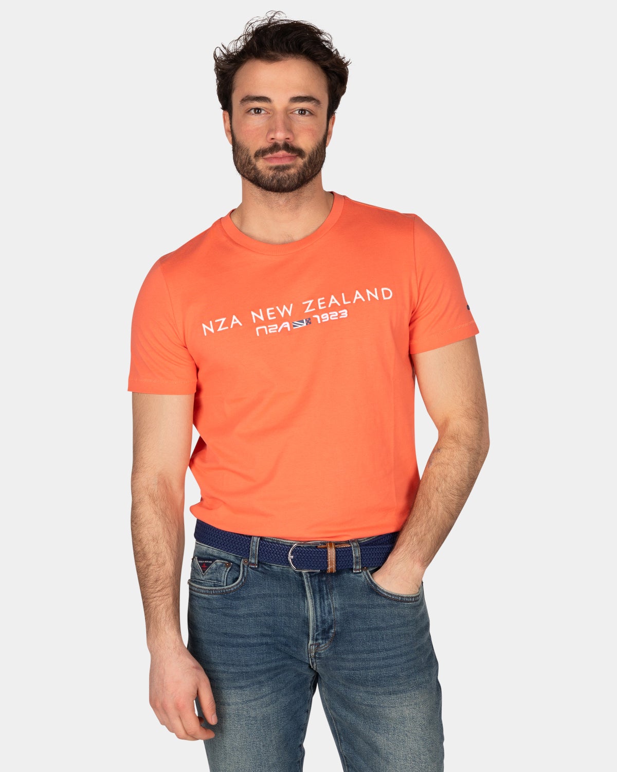 T-shirt en coton avec logo - Golden Orange