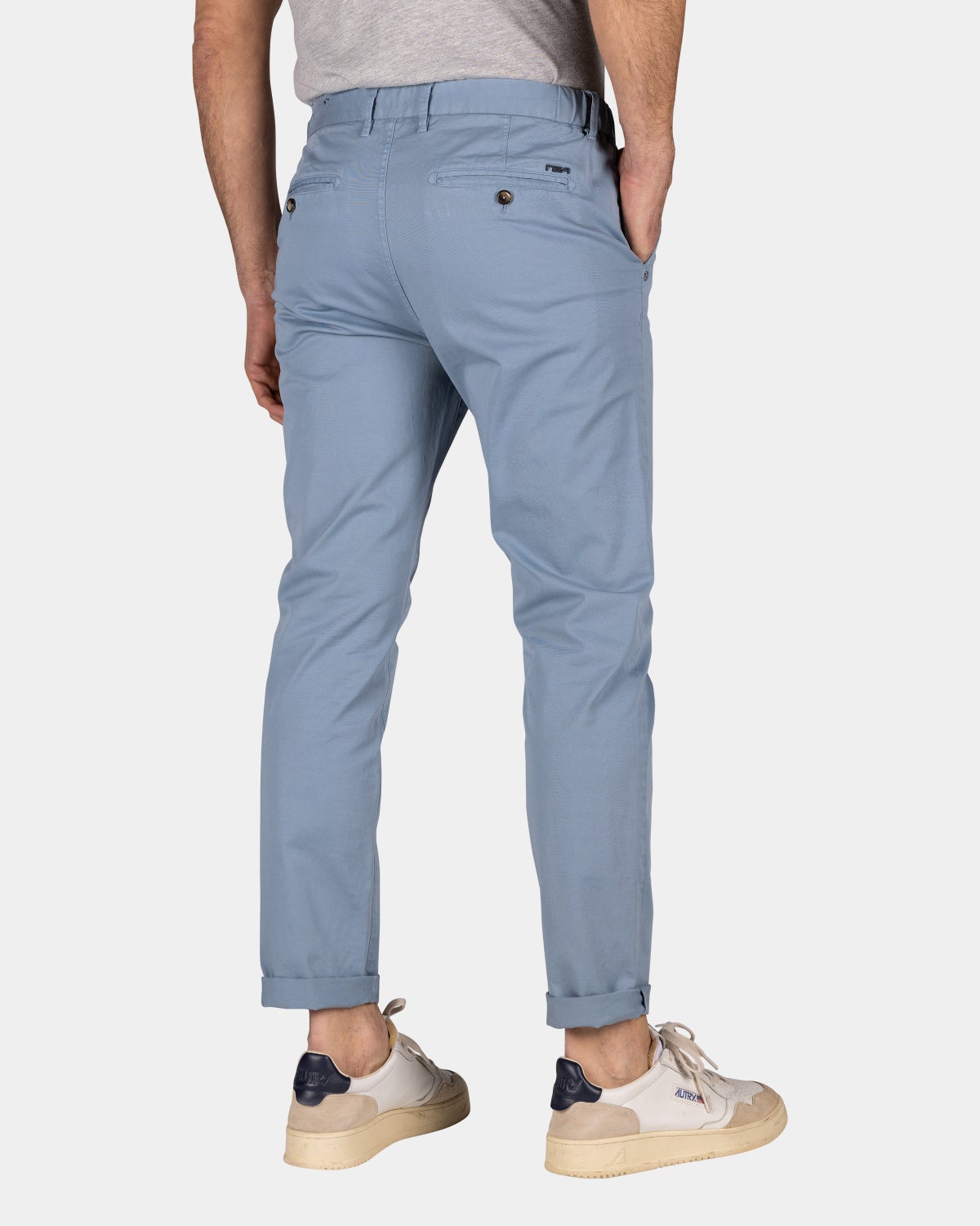 Blaue Chinos - Phantom Blue