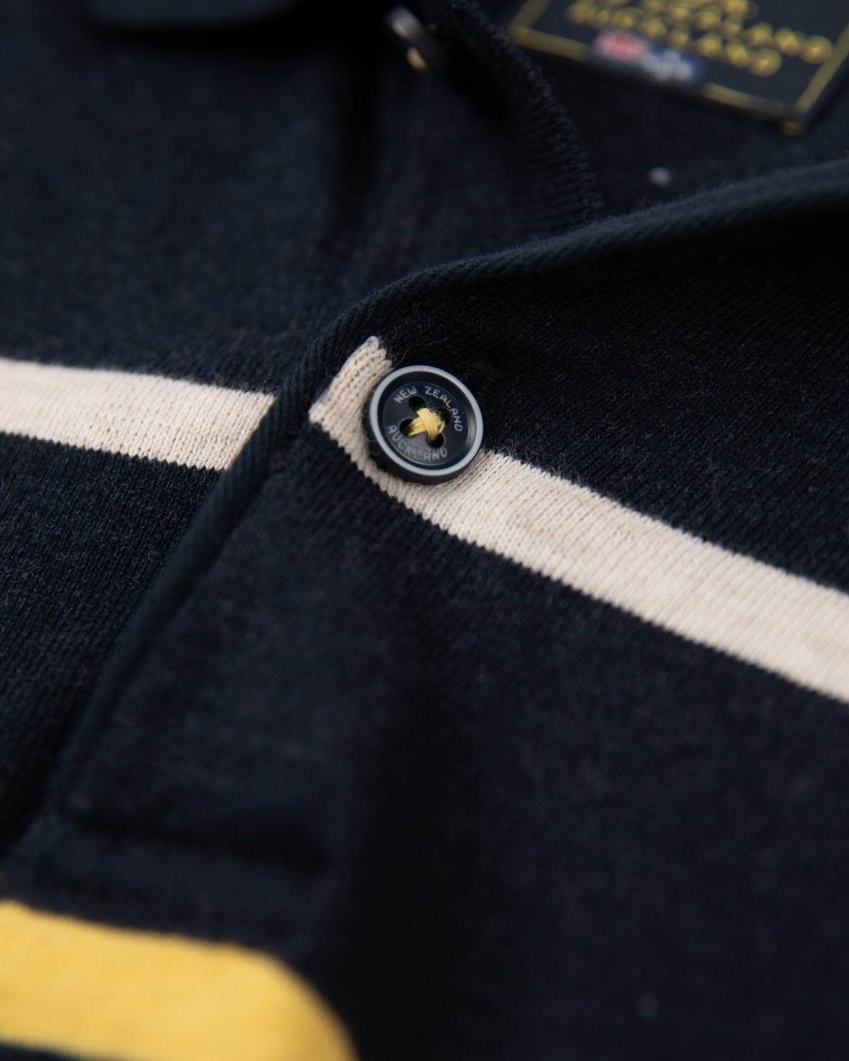 Katoenen rugby shirt met strepen - Charcoal Navy