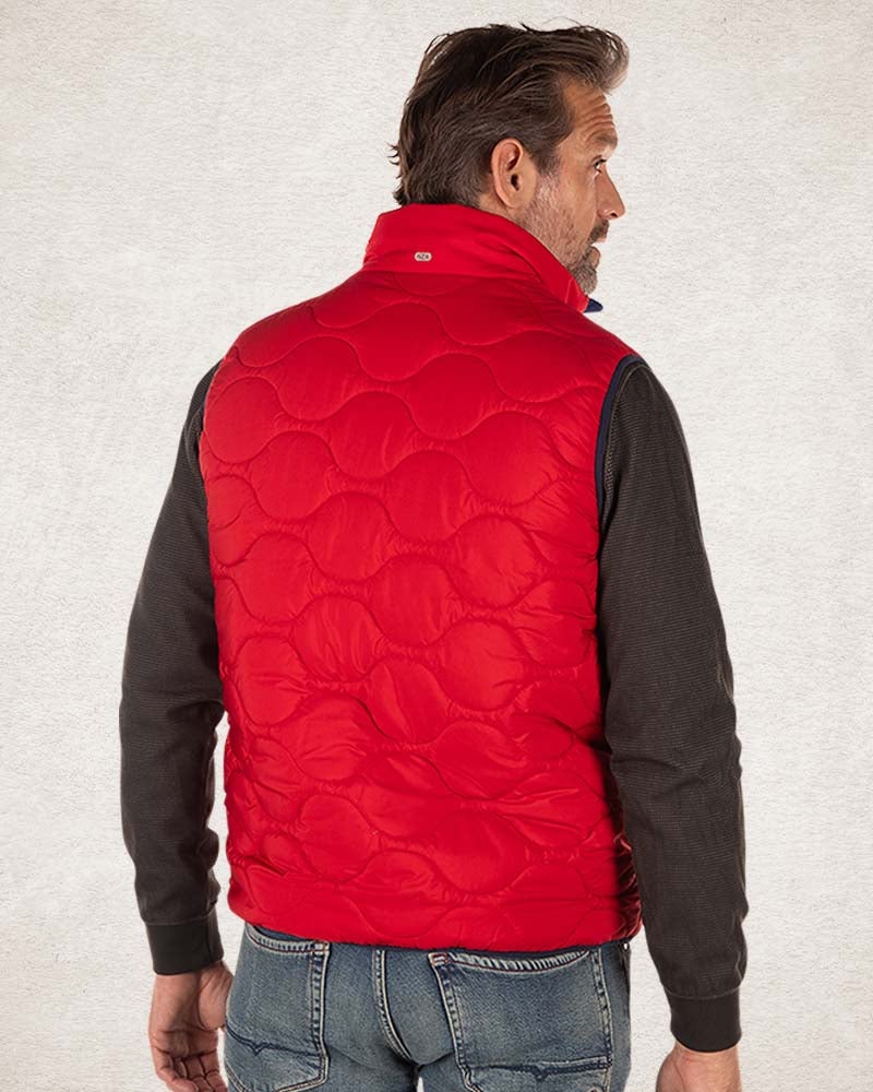 Gilet matelassé uni - Carmine red