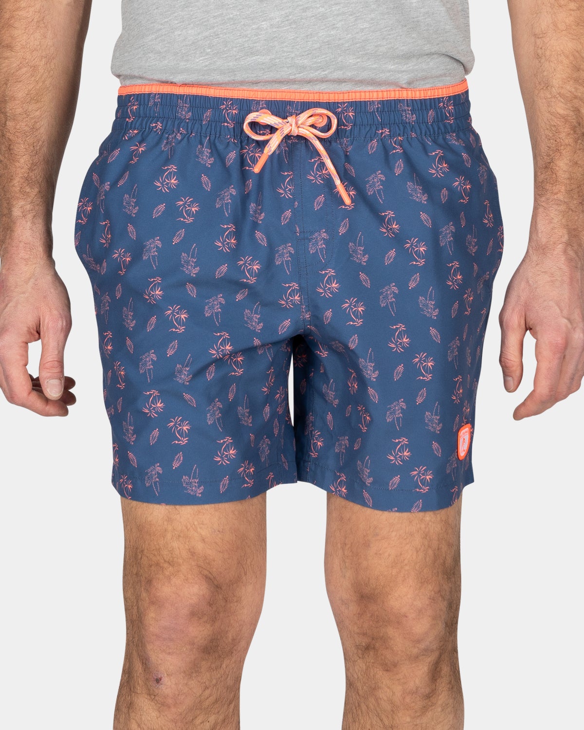 Zwembroek met print - Dusk Navy