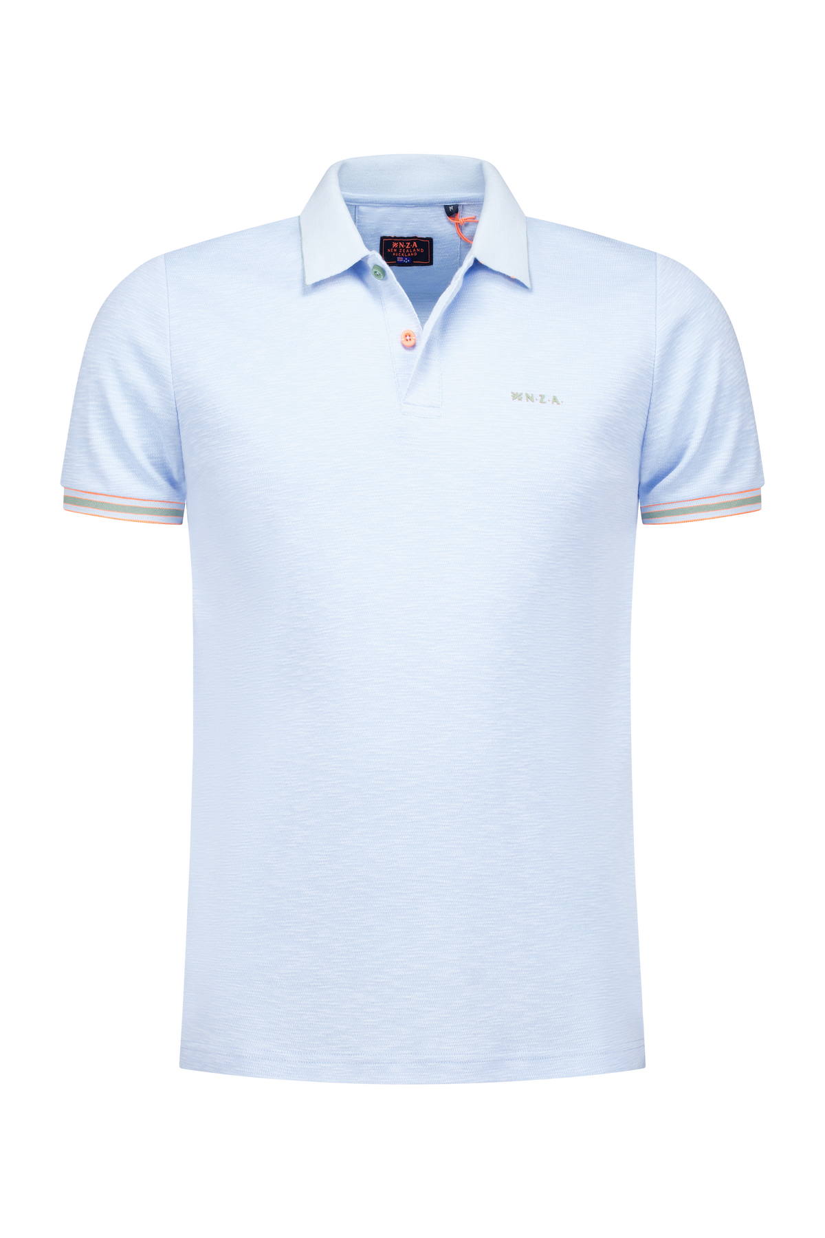 Polo uni en coton et polyester - Light Sky