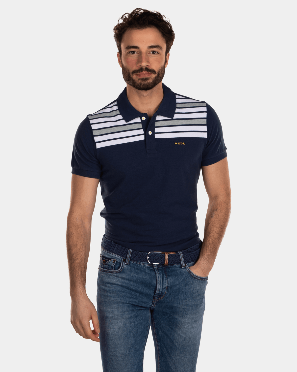 Polo en Coton Marine - Key Navy