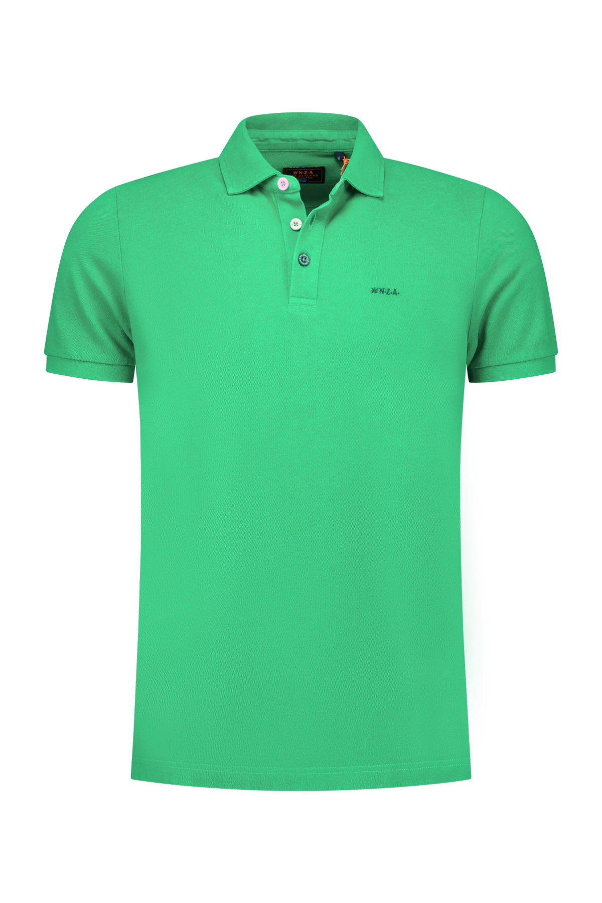 Polo uni en coton - Fresh  Green