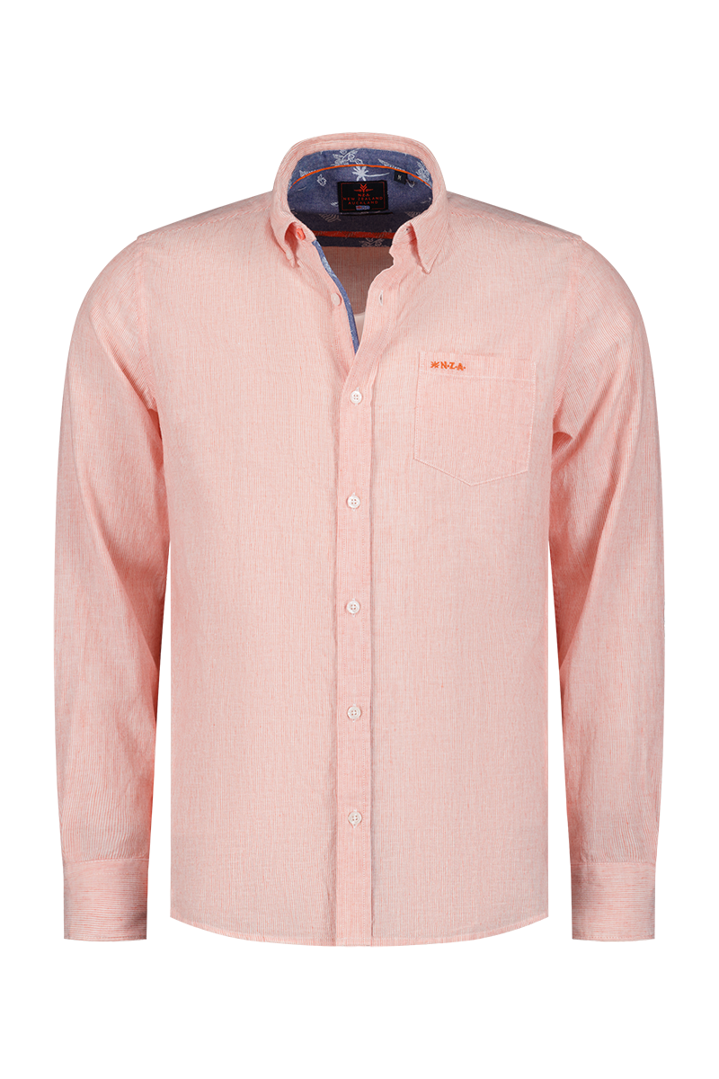 Camisa de algodón con manga larga - Golden Orange