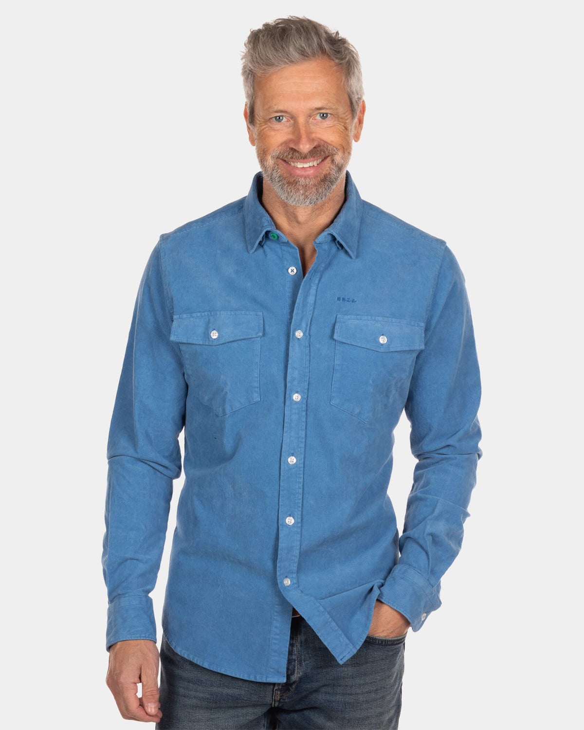 Corduroy overshirt Opuiaki - Cook's Blue