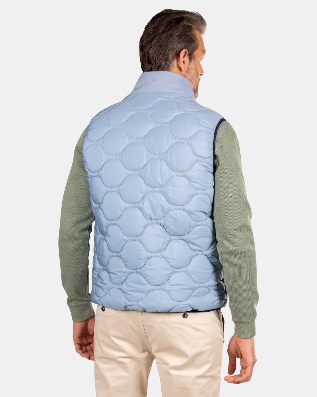 Blauwe gewatteerde bodywarmer - Phantom Blue