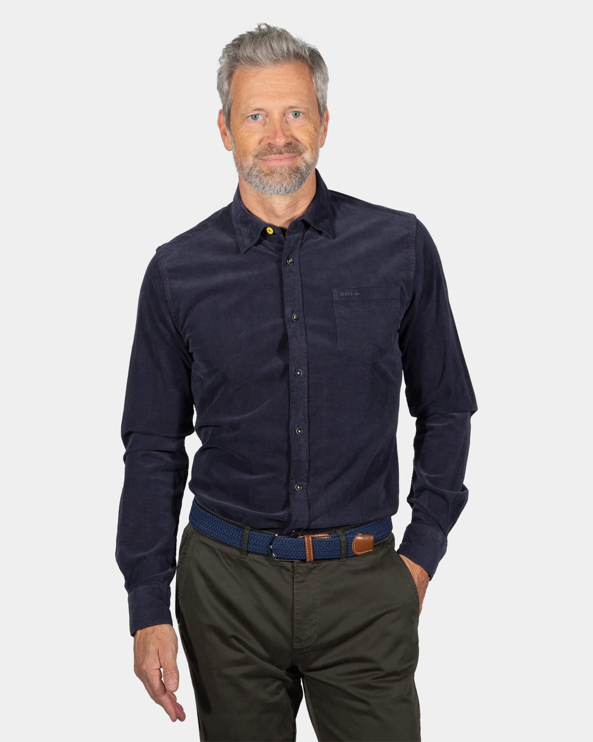 Chemise en velours côtelé Opouawe - Ink Navy