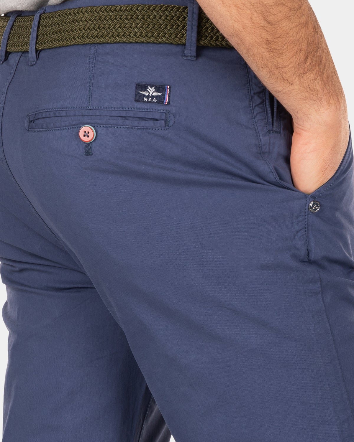 Chinos de algodón con elástico - Dusk Navy