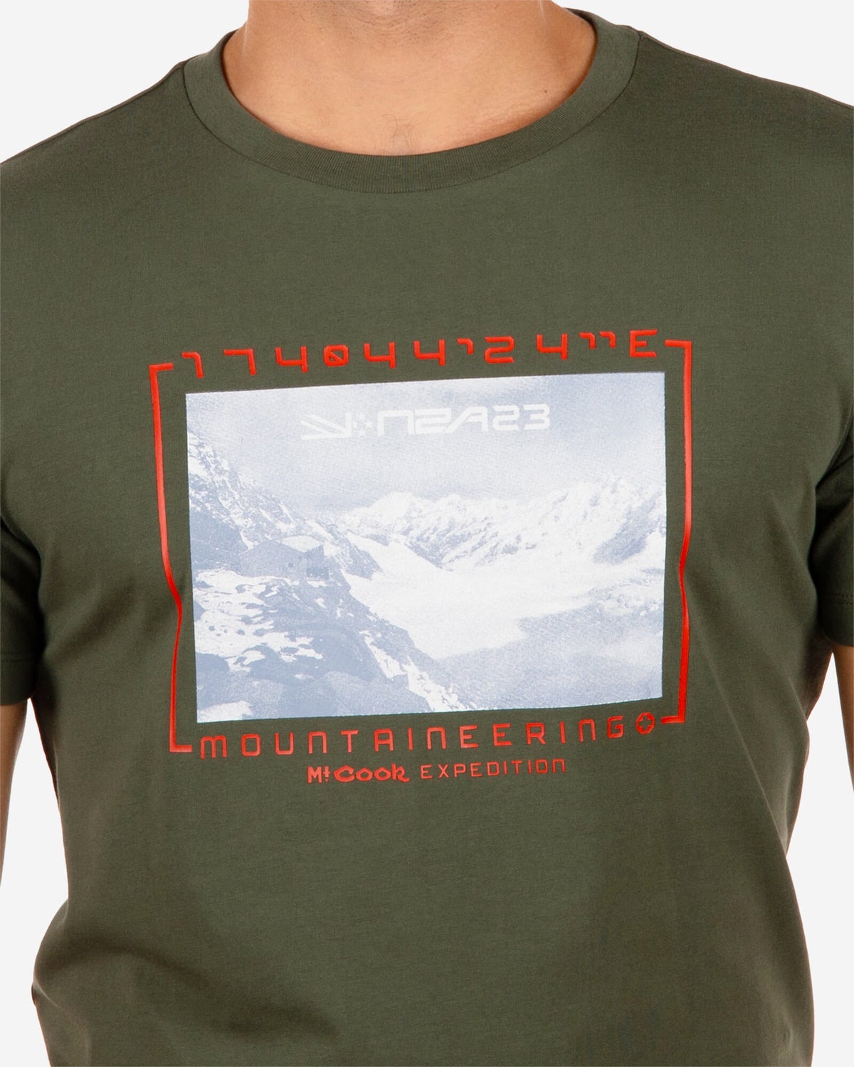 T-shirt met print Brooklands - Rock Green