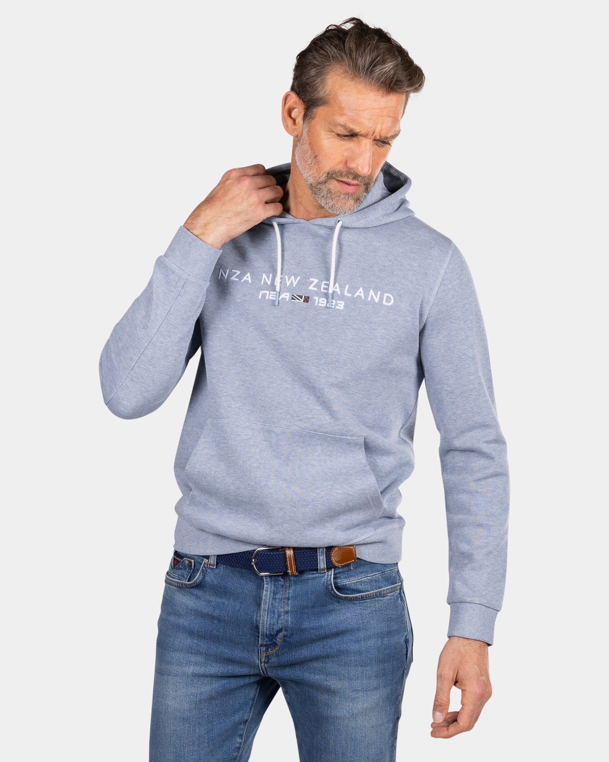 Hellblauer Kapuzenpullover - Phantom Blue