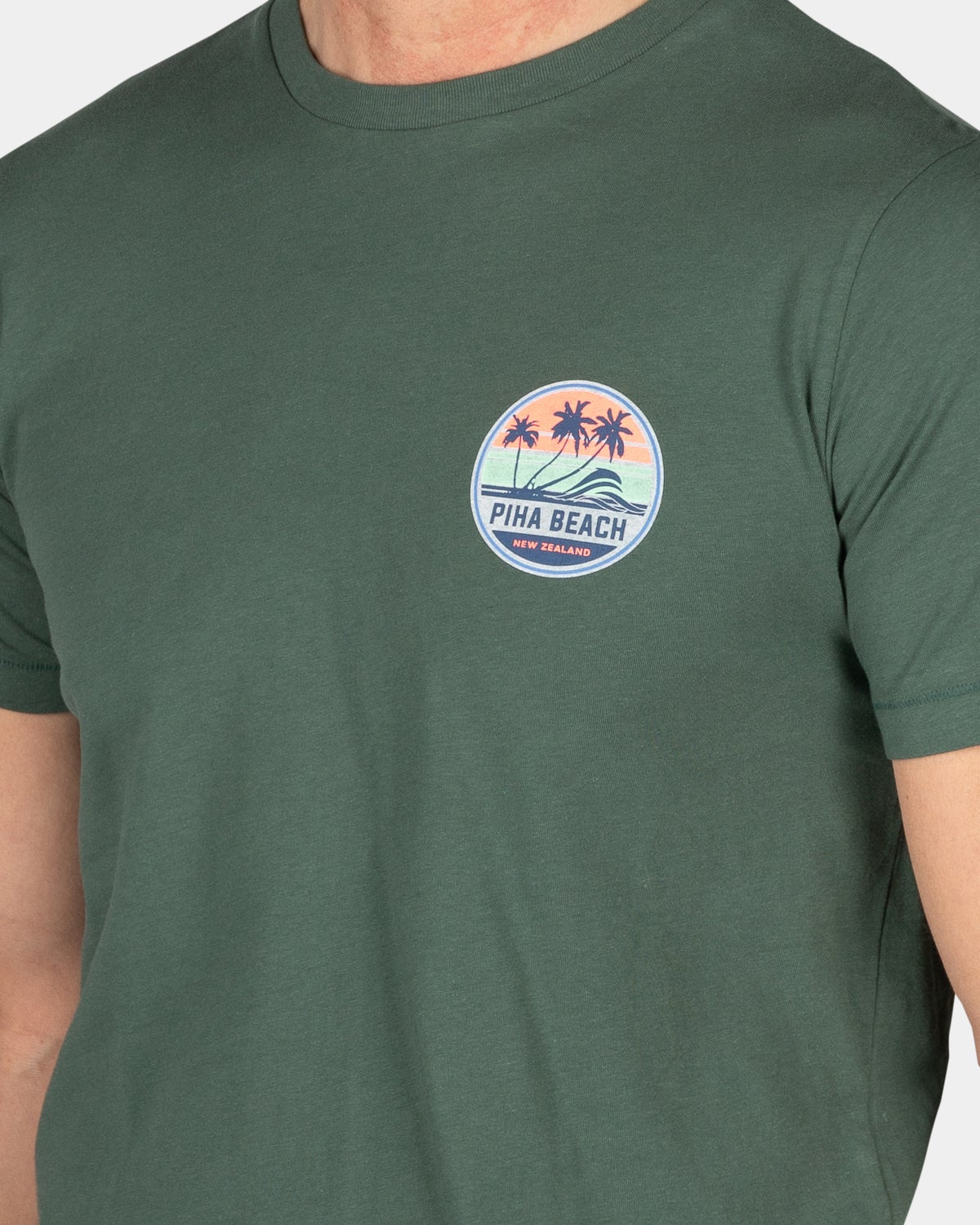 T-Shirt mit Rundhalsausschnitt - Chalk Green