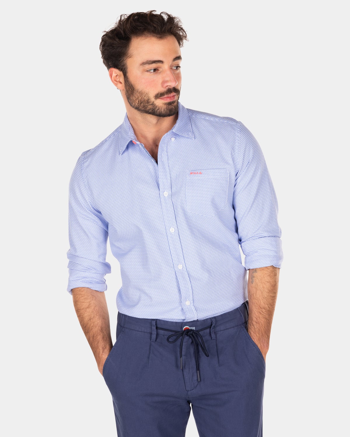 Light blue cotton shirt - Light Blue