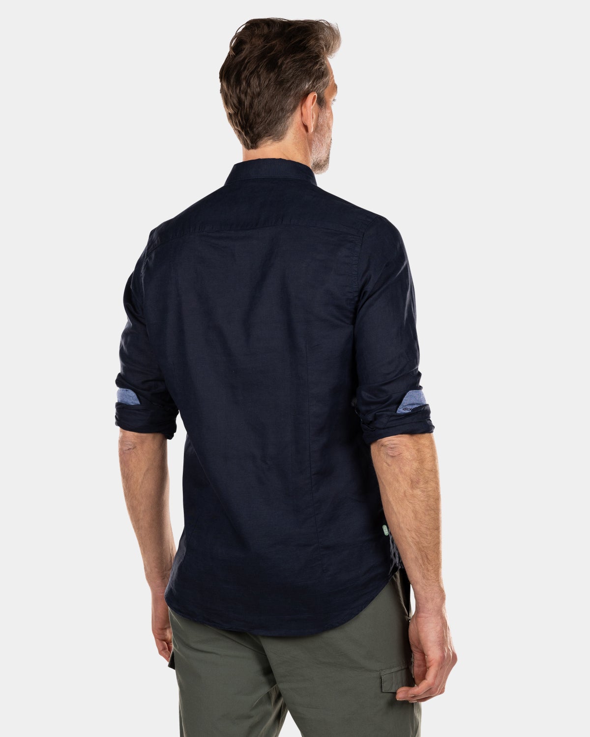 Chemise en lin uni - Traditional Navy