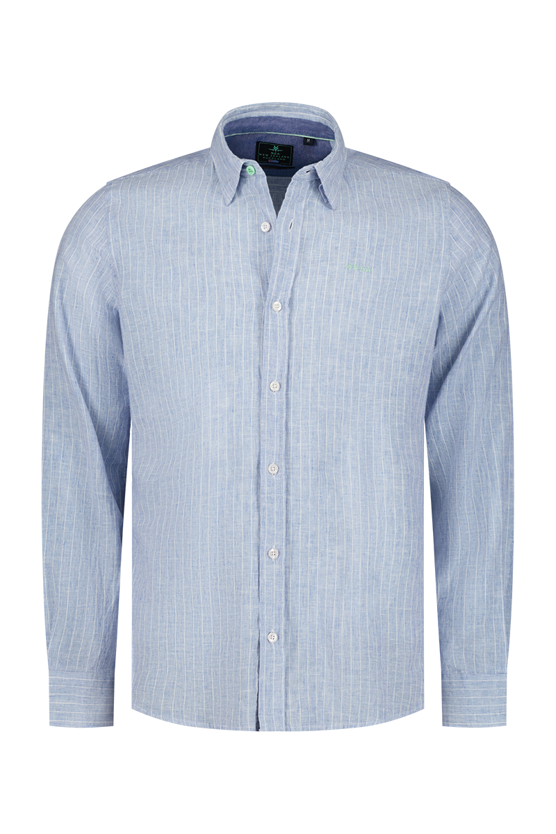 Chemise en lin bleu clair - Dusk Navy