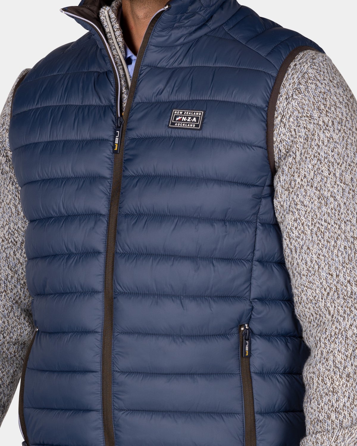 Blauwe gewatteerde bodywarmer - Tin Blue