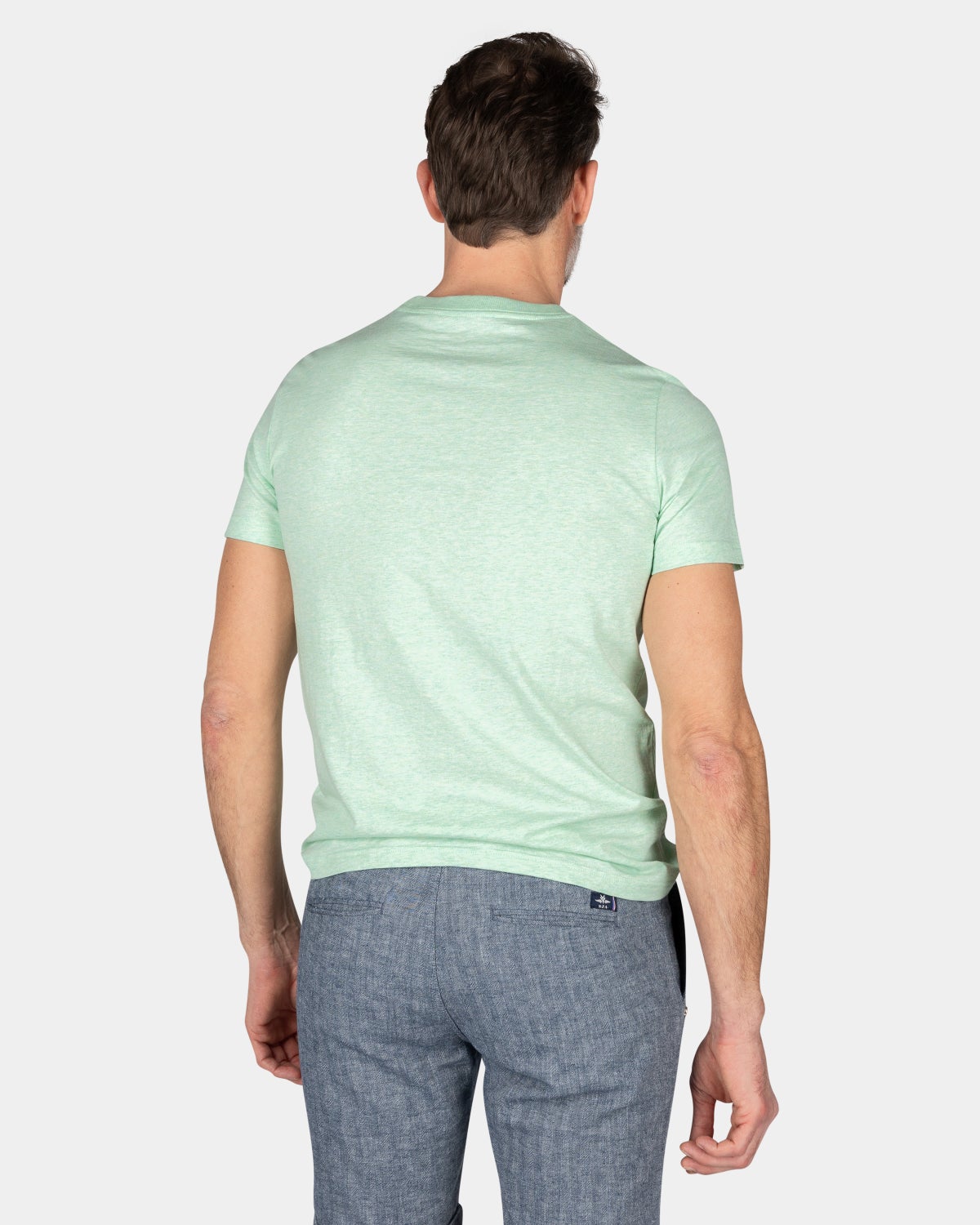 T-shirt uni en coton - Teal Green
