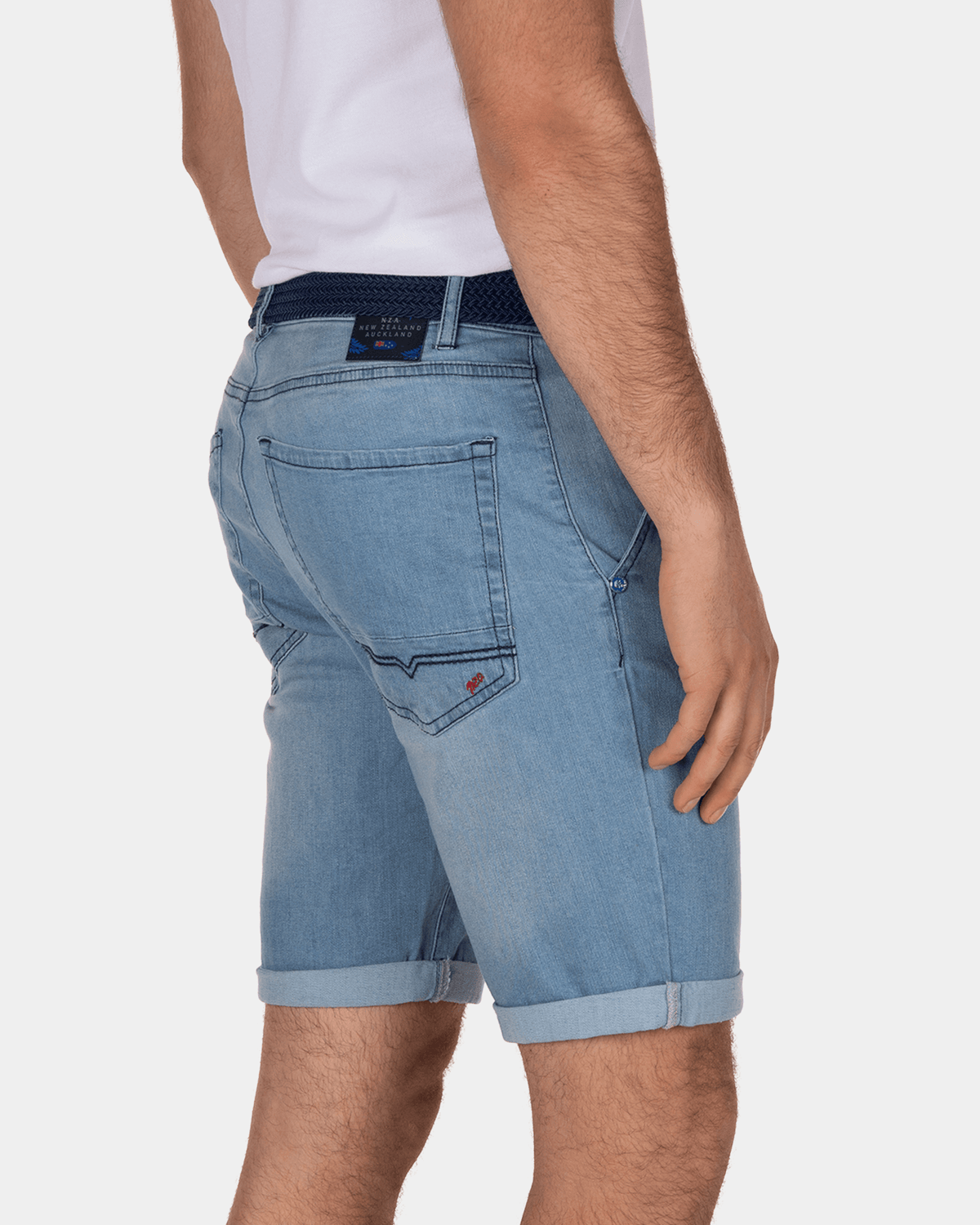 Kurze Jeans von Dunedin - Light Stone