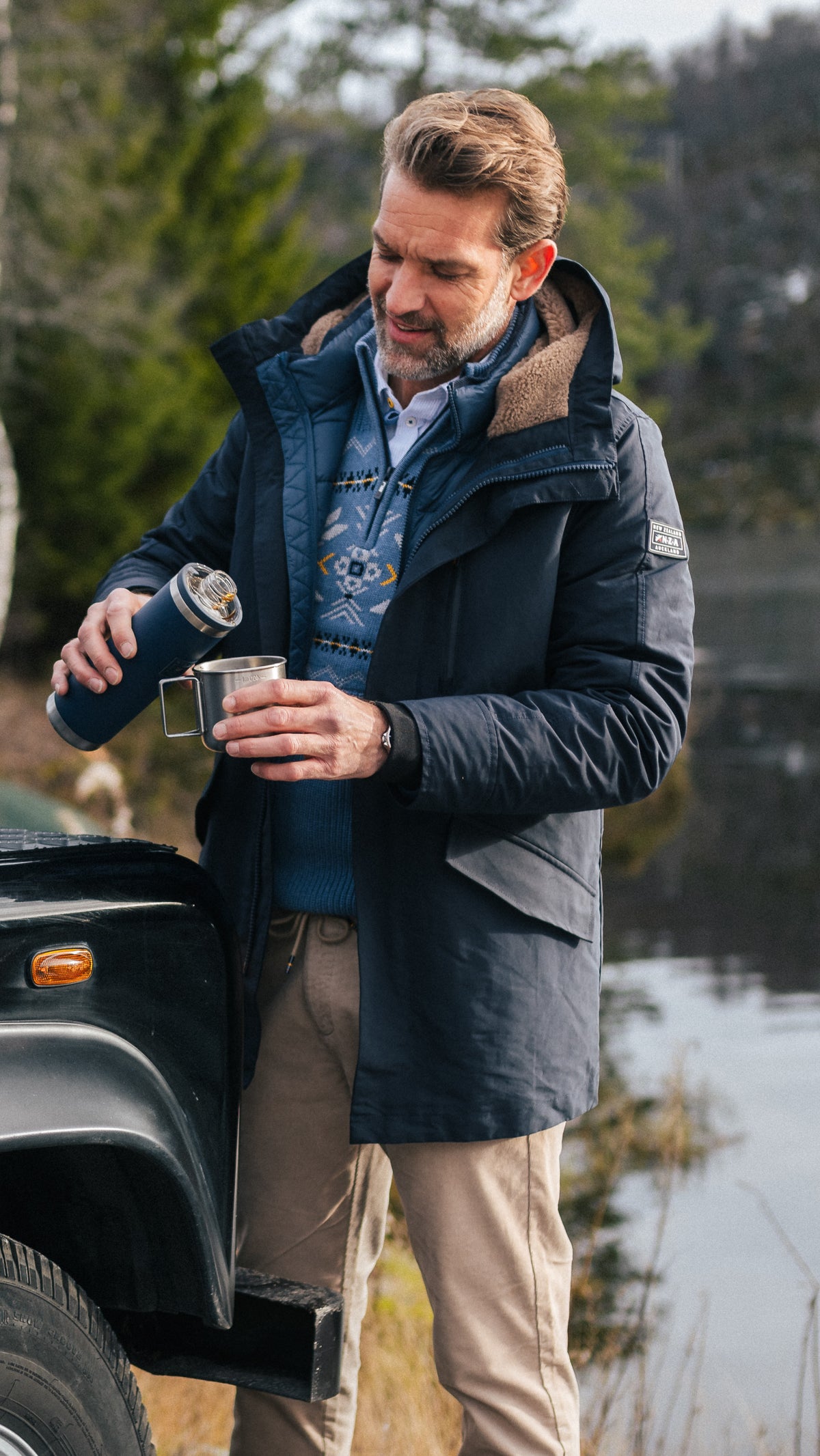 Parka matelassée bleu foncé - Winter Navy