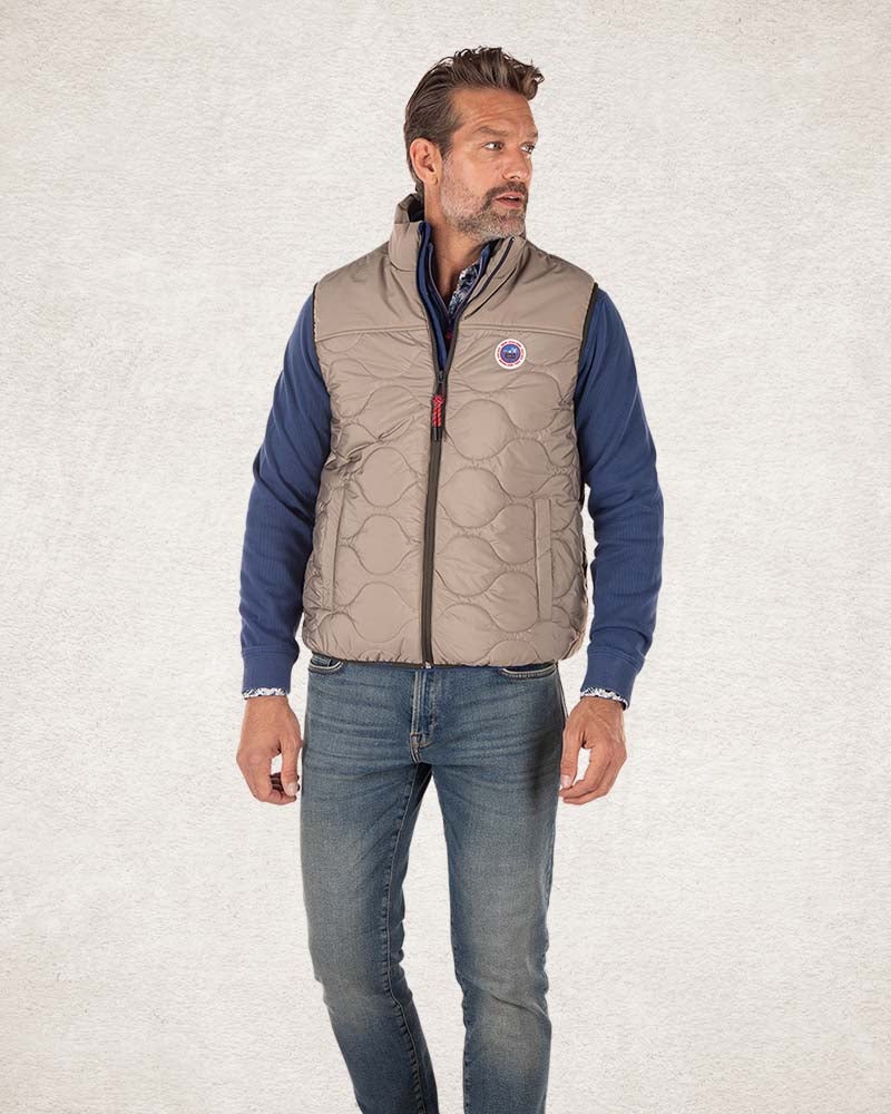 Gilet matelassé uni - Tar Grey