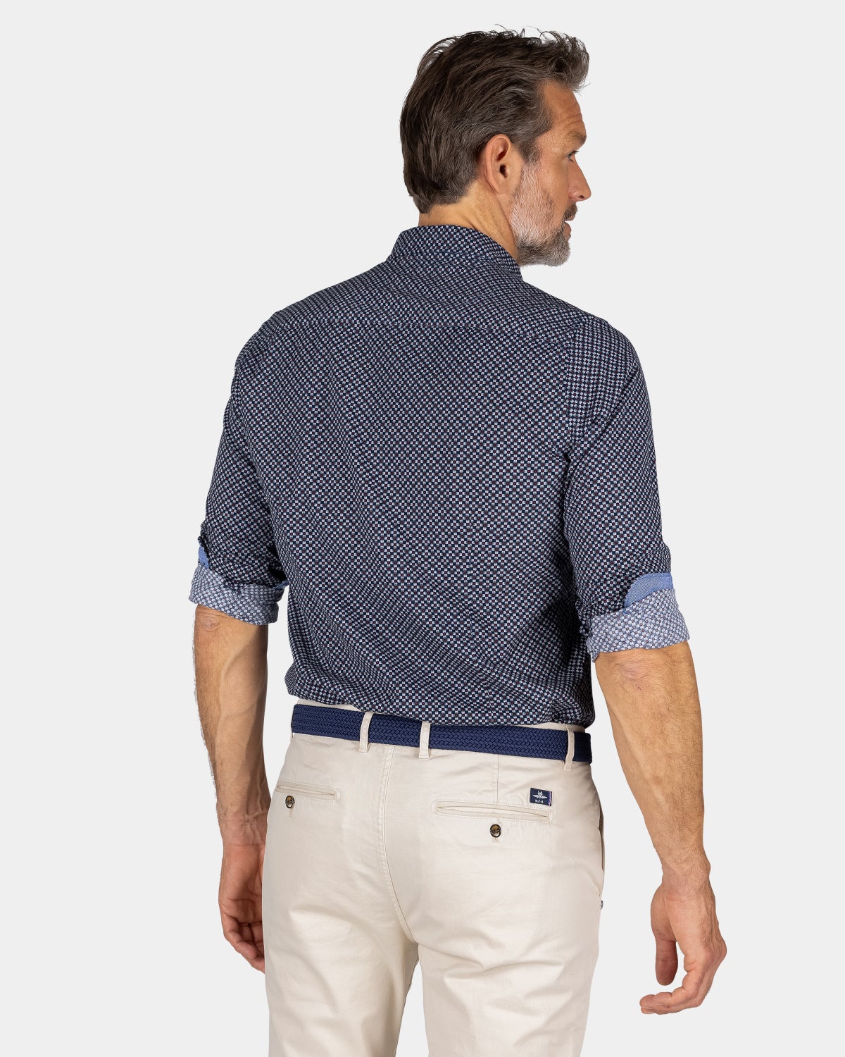 Chemise en flanelle imprimée bleu marine - Winter Navy