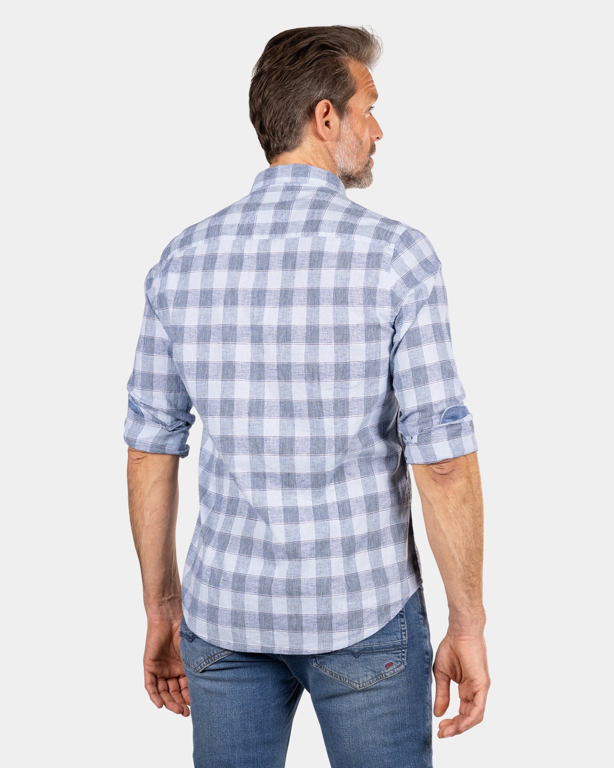 Camisa cuadros azul - Phantom Blue