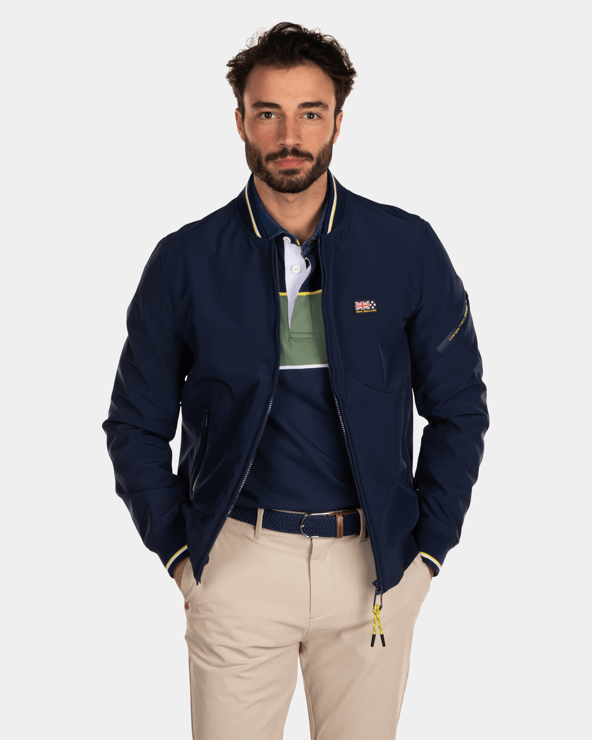 Softshell stretch bomber jacket - Key Navy | NZA New Zealand Auckland