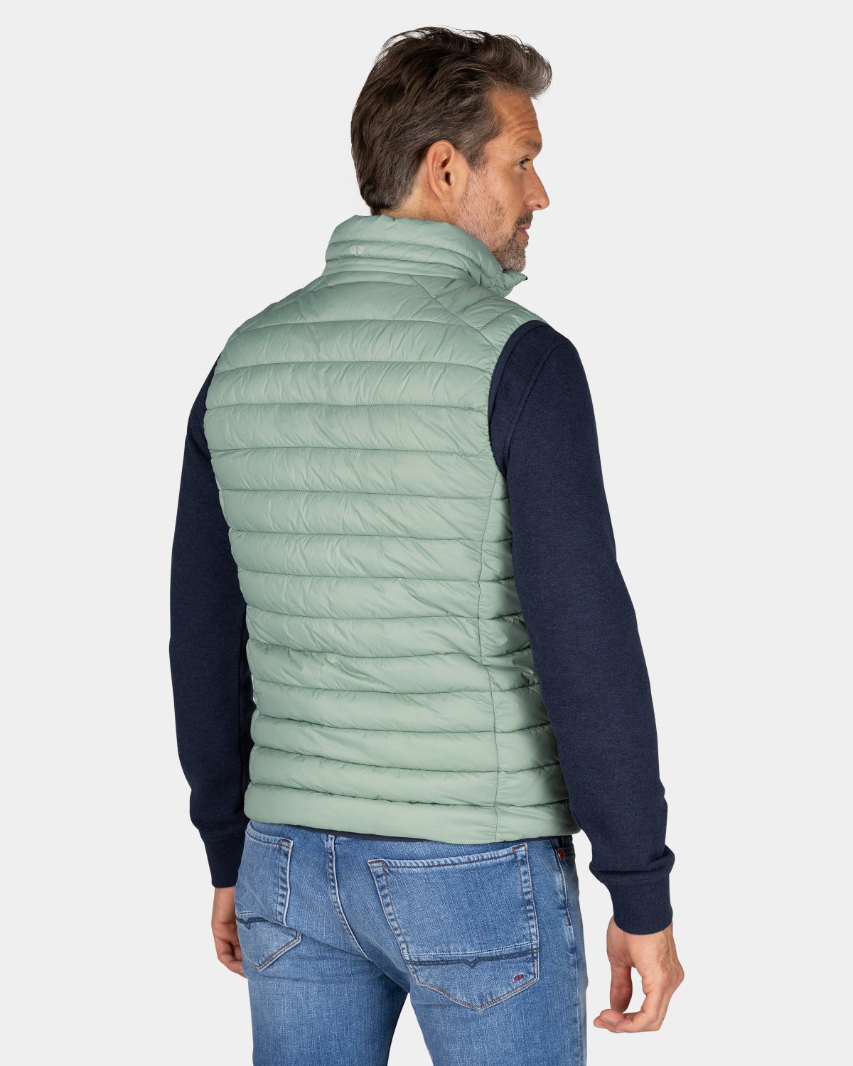 Green quilted bodywarmer - Pebble Green