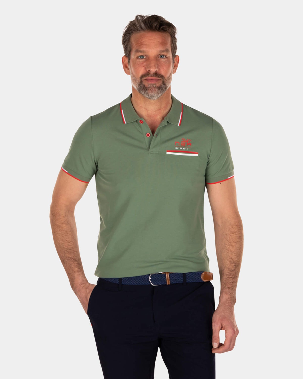 Stretch-Poloshirt - Active Army