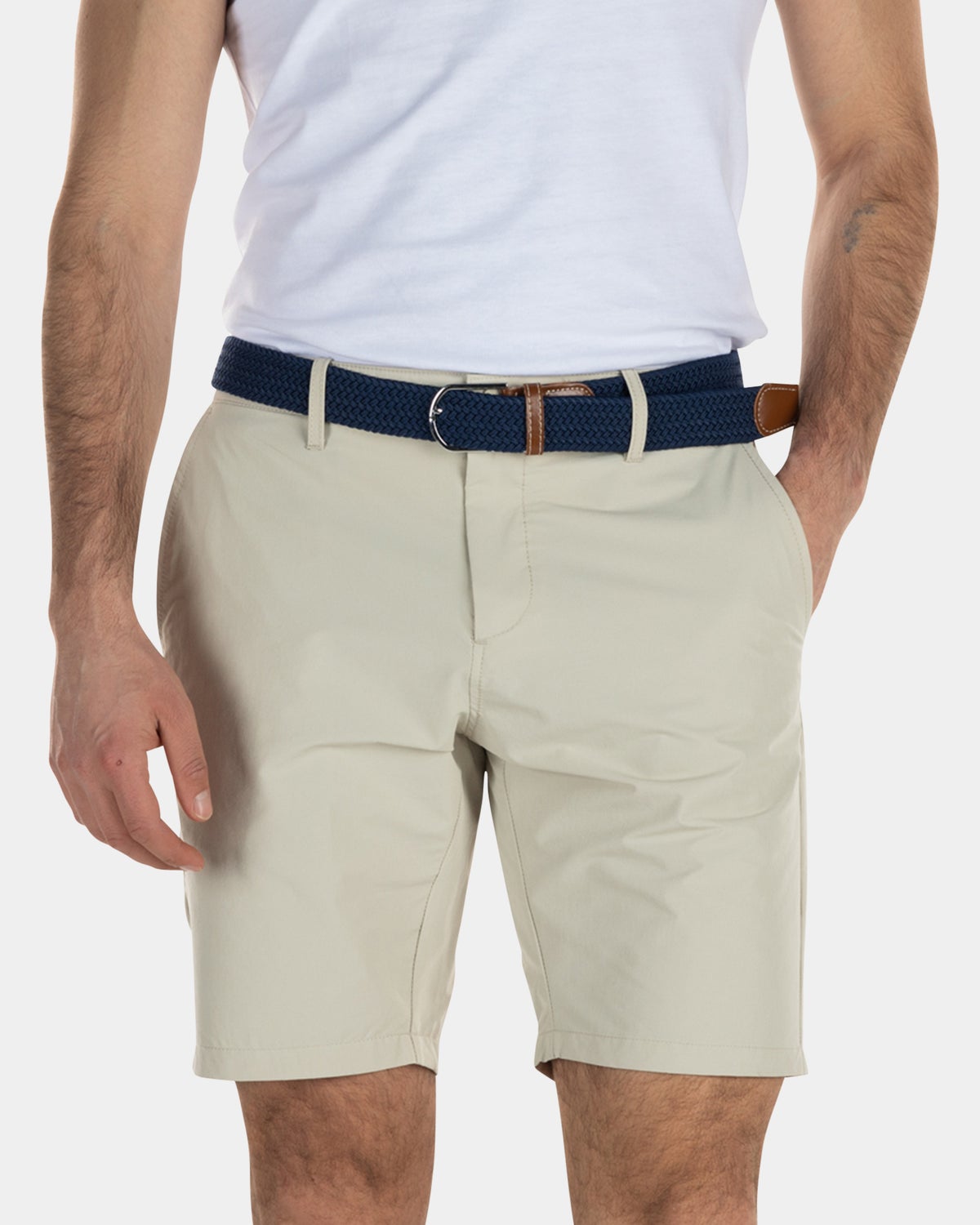 Chino-Shorts aus Polyester-Stretch - Light Kit