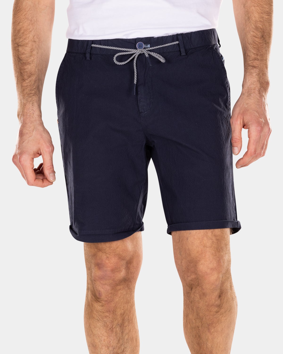 Pantalón chino corto de algodón - Traditional Navy