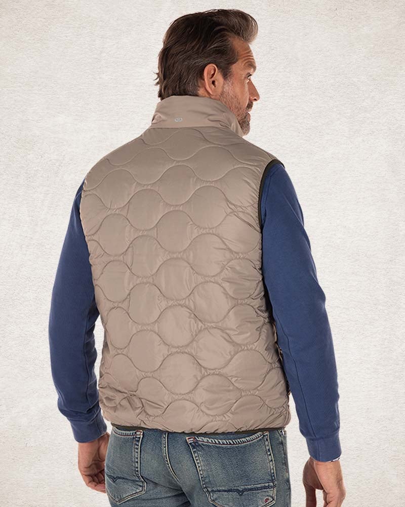 Schlichter gesteppter Bodywarmer - Tar Grey