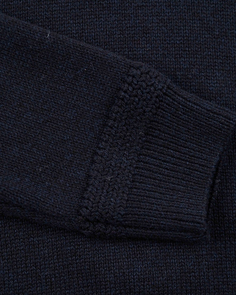 Half buttoned knitted pullover - Pitch Navy | NZA New Zealand Auckland