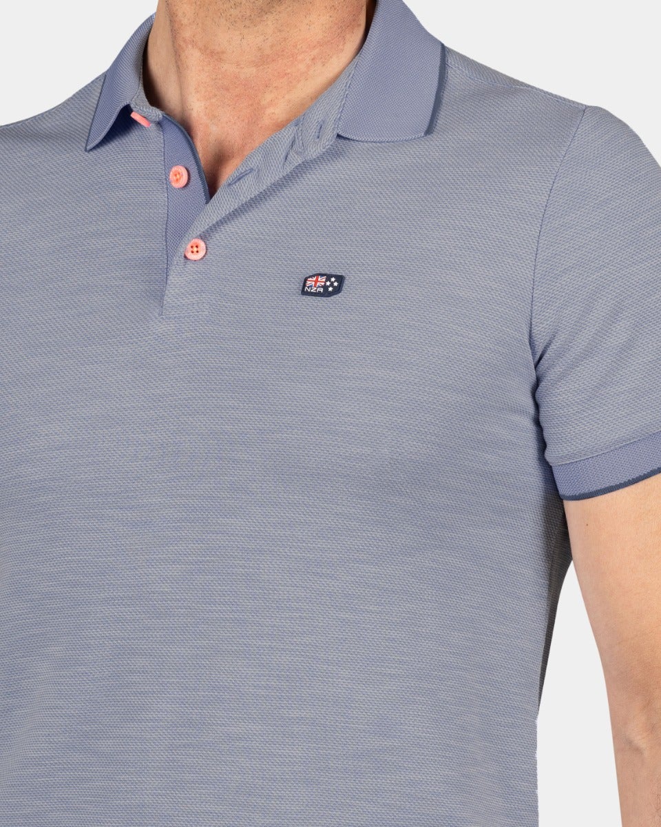 Polo uni en matière résistante - Dusk Navy