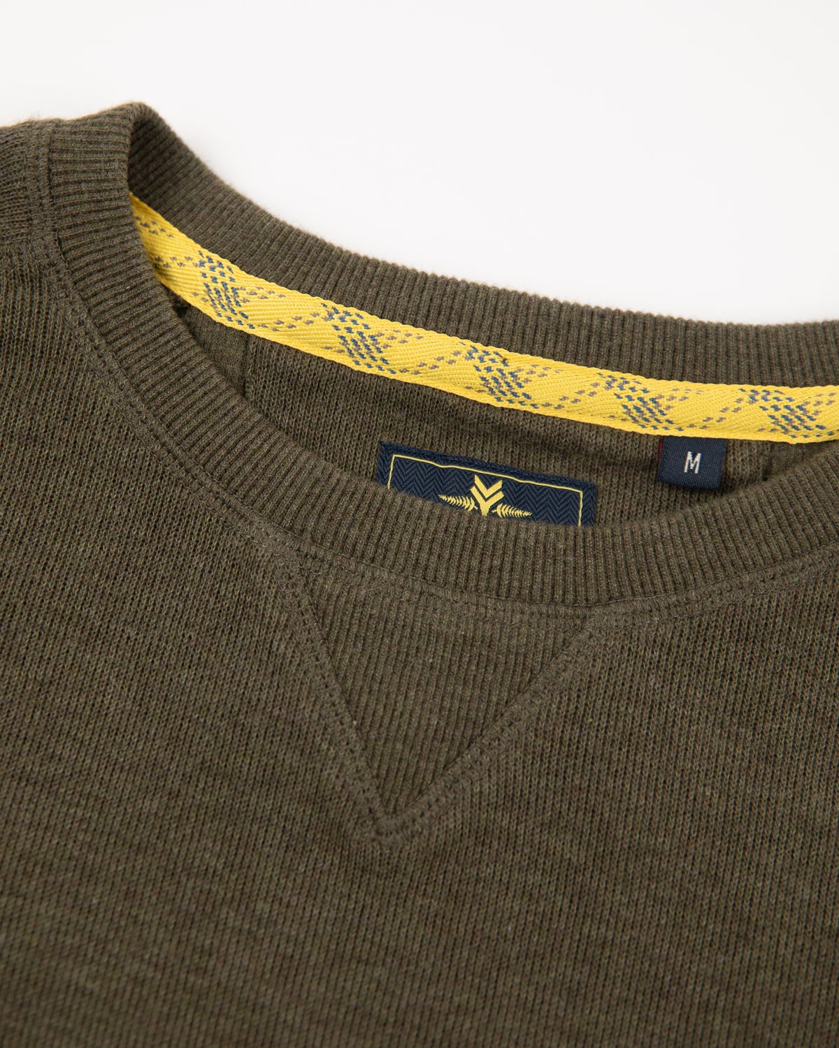 Effen sweater met ronde hals - Army Ground