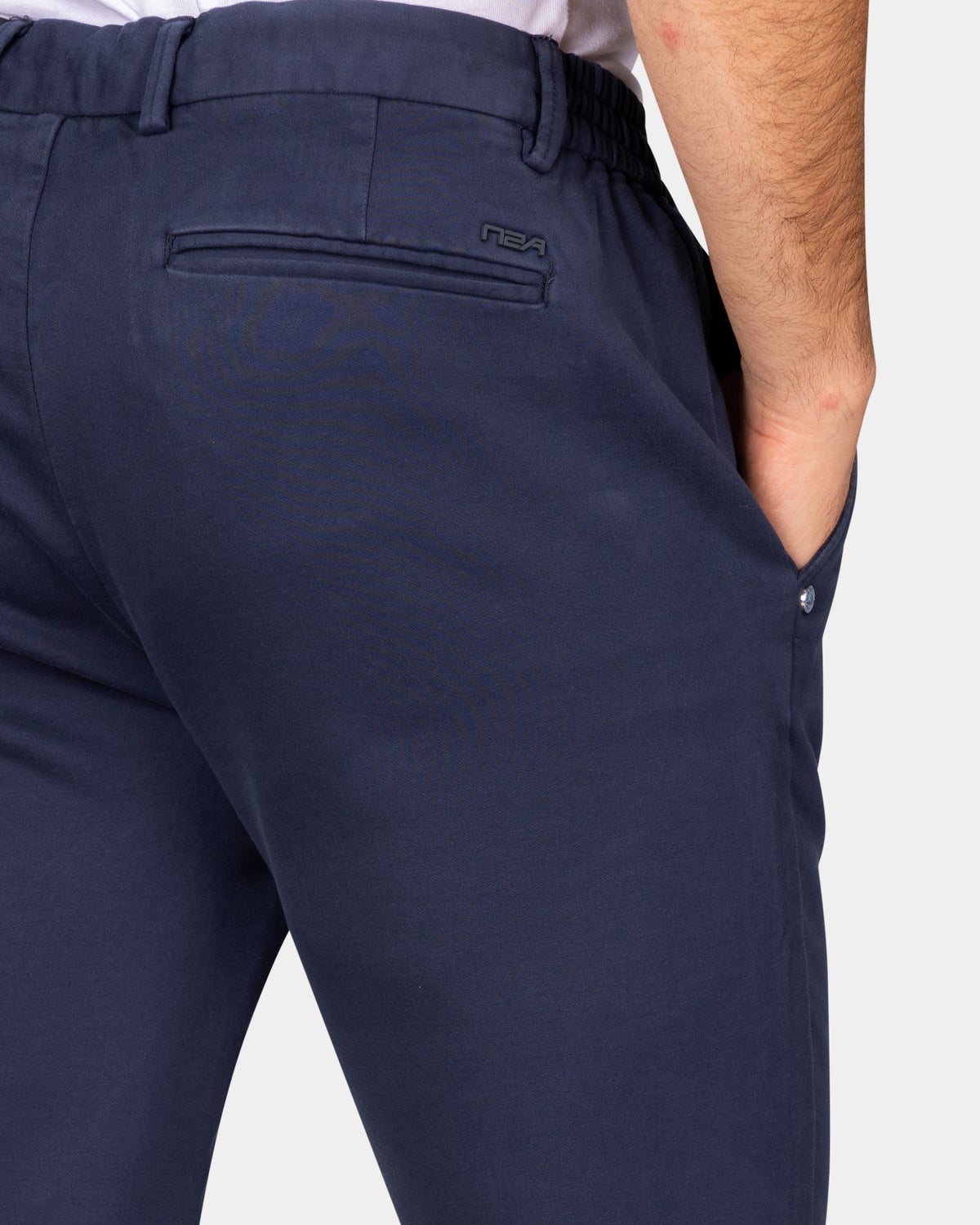 Dark blue jersey chino - Autumn Navy