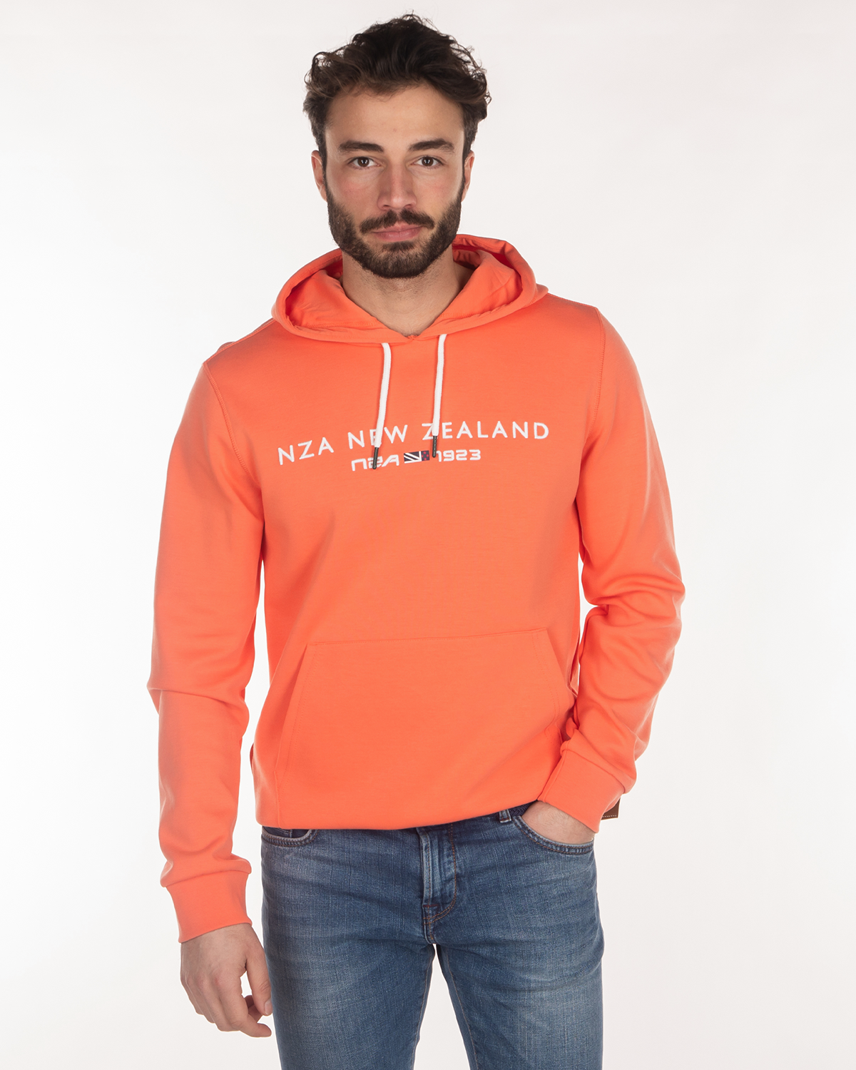 Hoodie mit Logo - Burned Orange