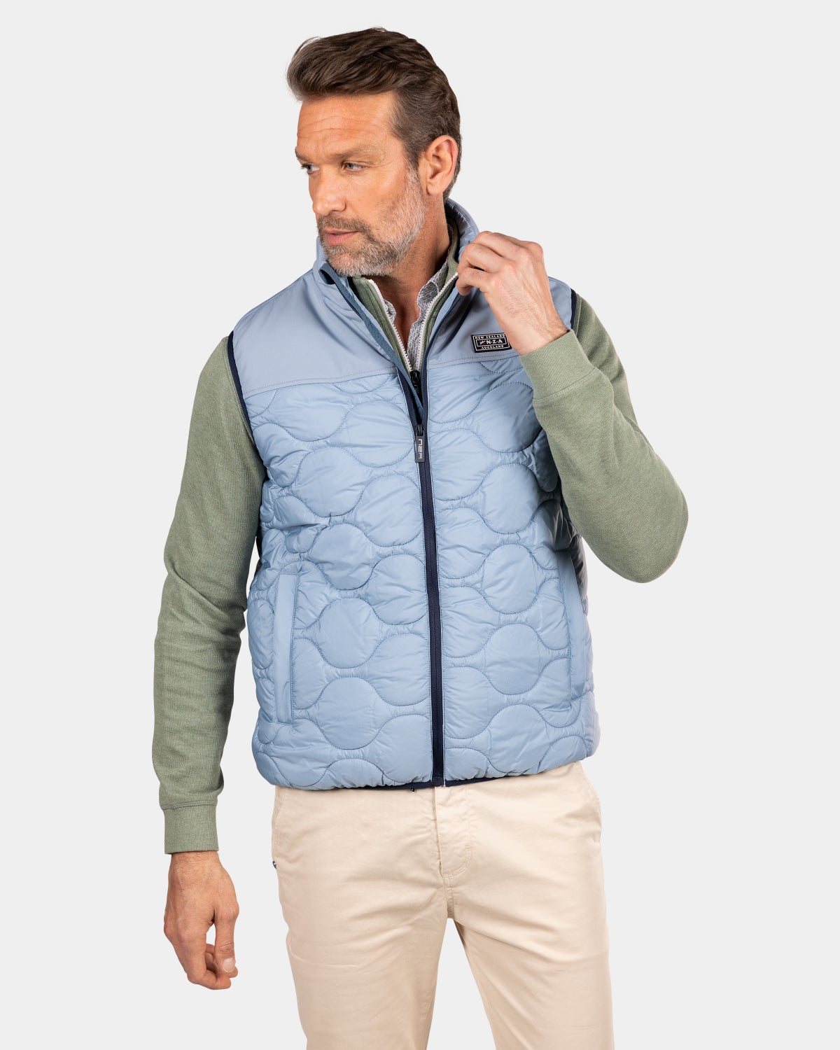 Blauwe gewatteerde bodywarmer - Phantom Blue