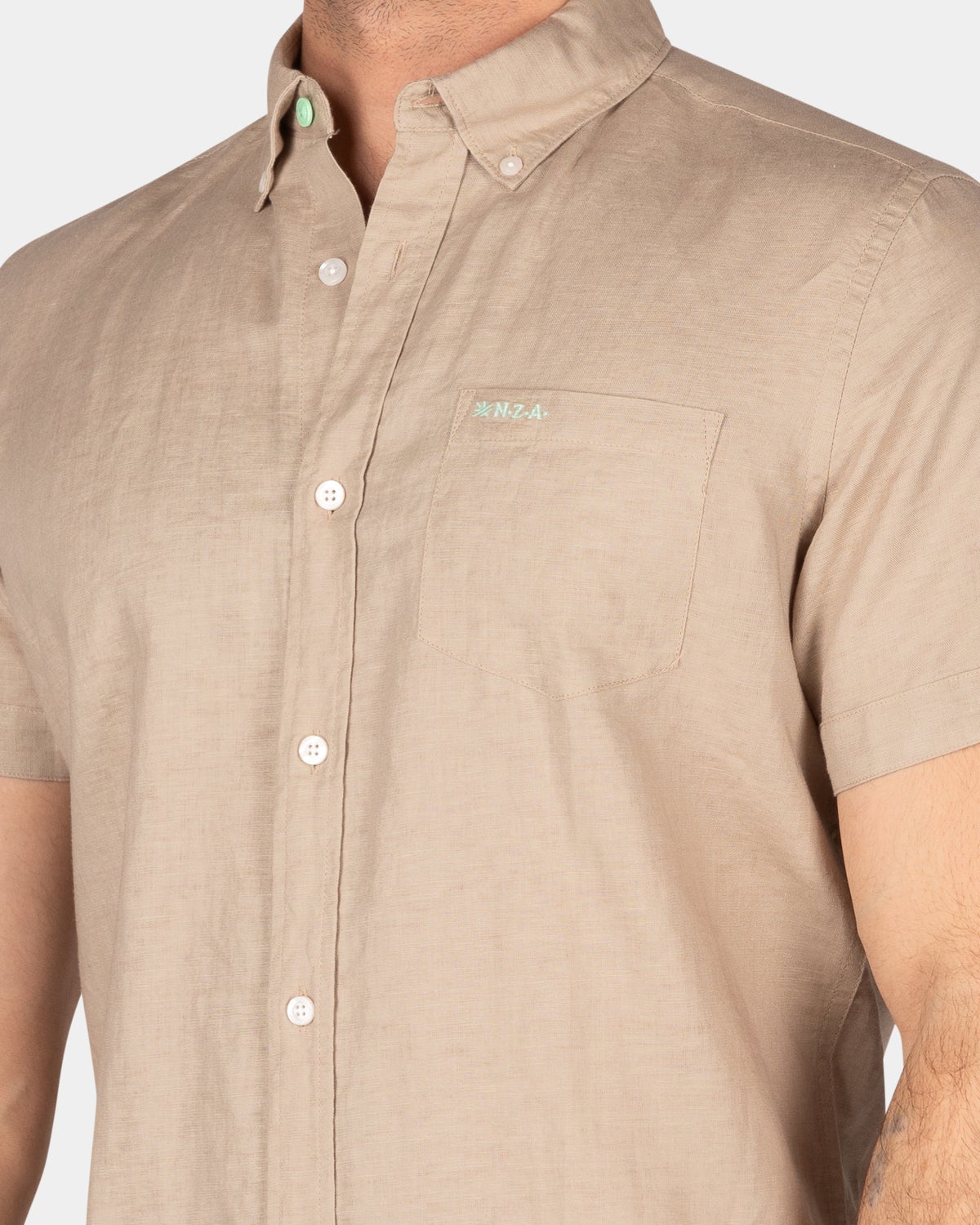 Camisa lisa manga corta - Shimmering Sand