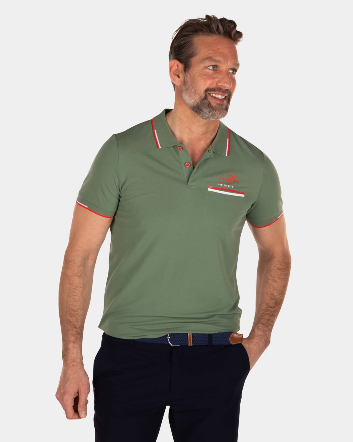 Stretch-Poloshirt - Active Army