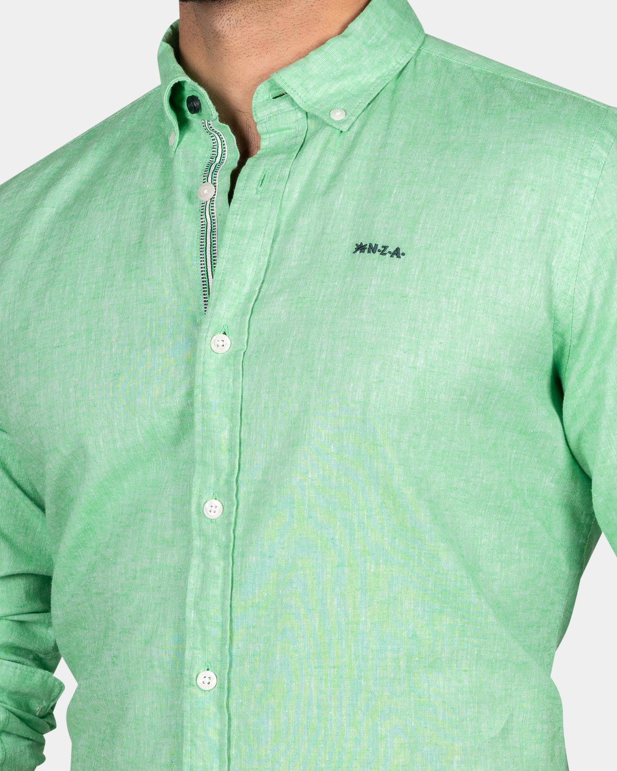 Chemise unie aux couleurs vives - Fresh  Green