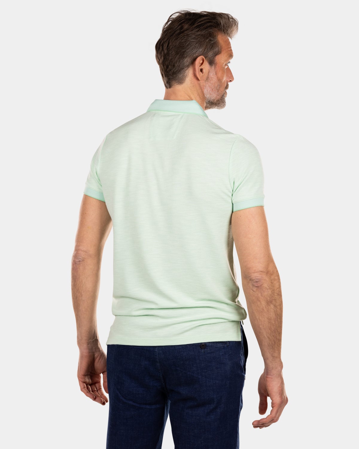 Effen polo van duurzaam materiaal - Teal Green