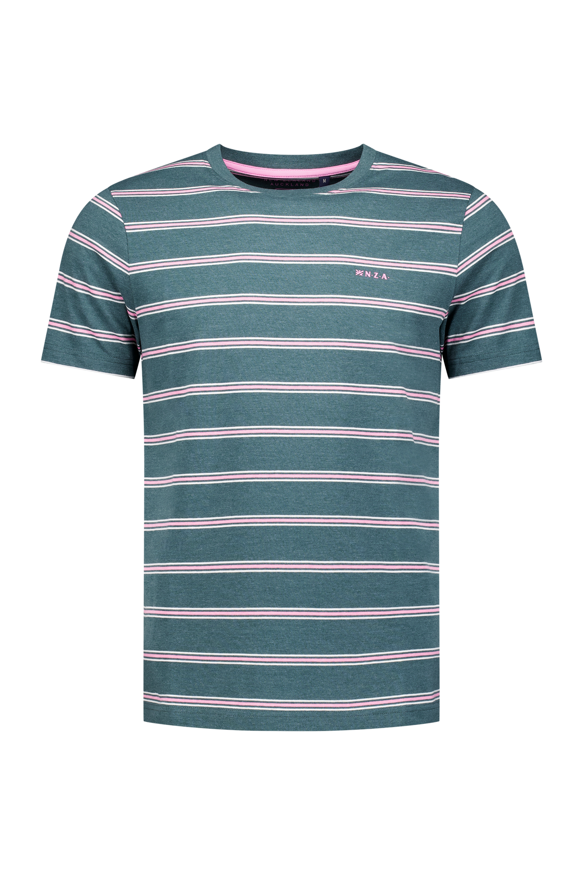 Camiseta verde con rayas naranjas - Classic Green